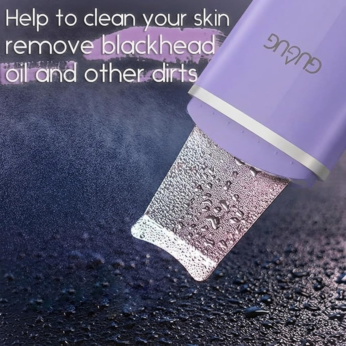 4 Mode Ultrasonic Skin Scrubber Pore Cleaner for Blackhead Removal Purple