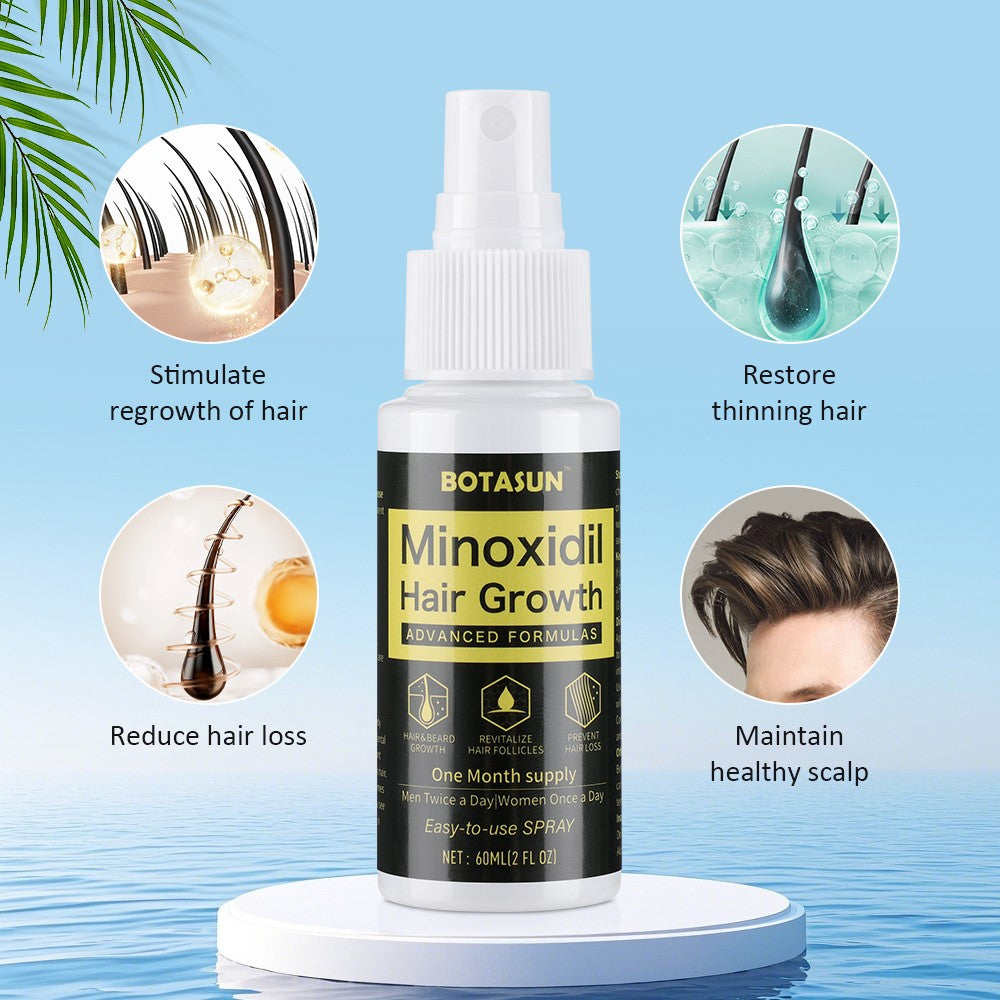 5% Minoxidil Hair Growth Spray - 60mL Regrowth Treatment