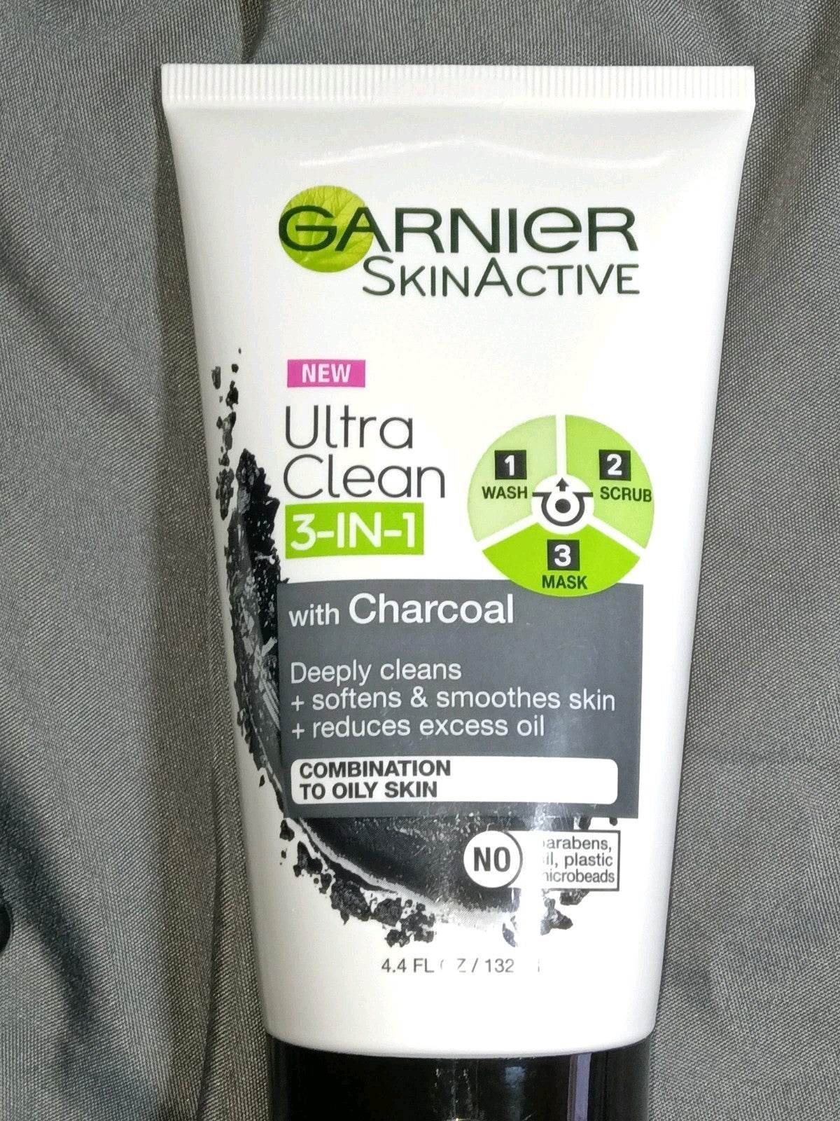 Charcoal Face Wash Scrub & Mask - 2 Pack, 4.4oz