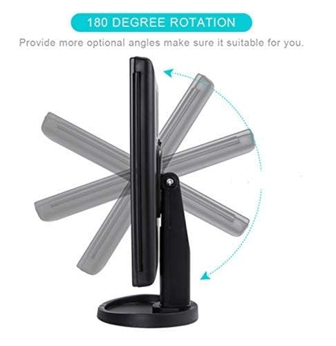 Trifold Makeup Mirror with Lights 1X 2X 3X Magnification Touch Screen LED Vanity Mirror