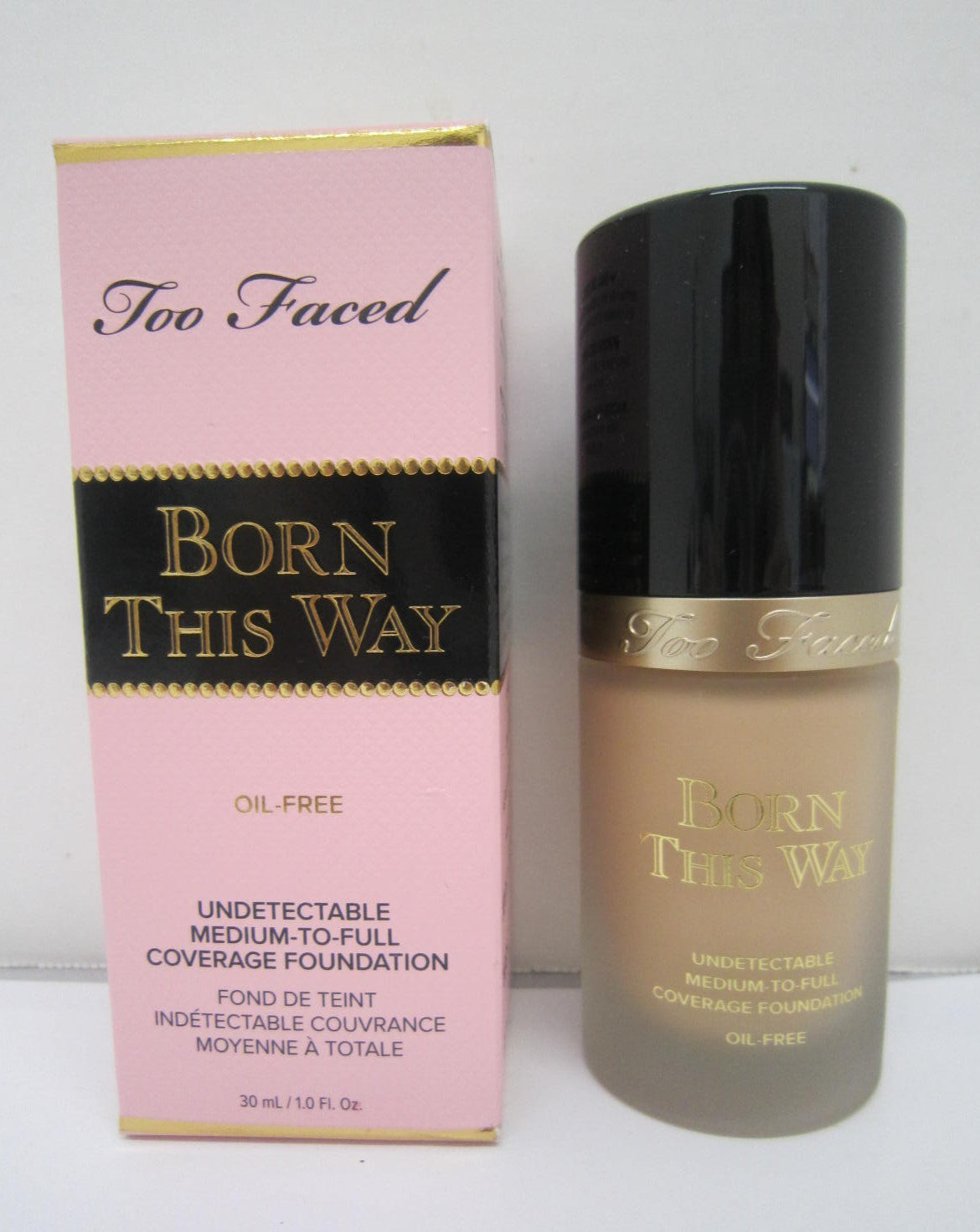 Undetectable Medium to Full Coverage Foundation 1 fl oz - Natural Finish, Waterproof & Vegan
