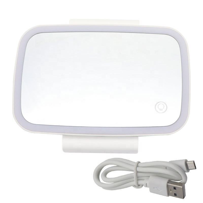 LED Lighted Car Sun Visor Vanity Mirror with Adjustable Brightness