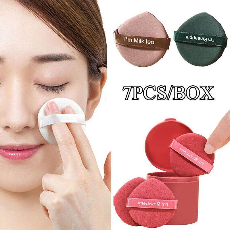 Makeup Replacement Puff Set - Air Cushion Sponge for Wet or Dry Use, 7 Pieces