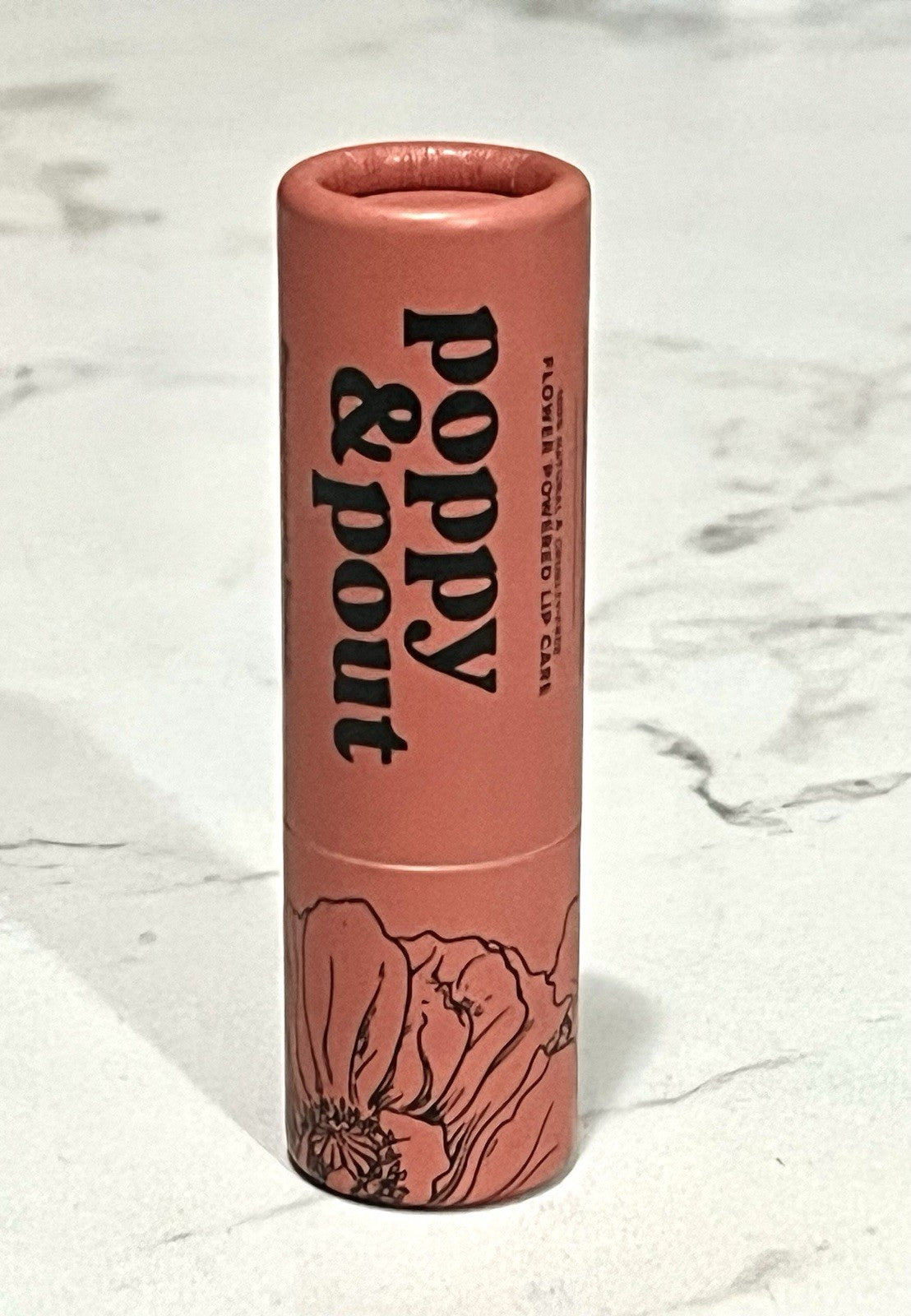 Natural Lip Balm with Pomegranate & Peach - Eco-Friendly Full Size