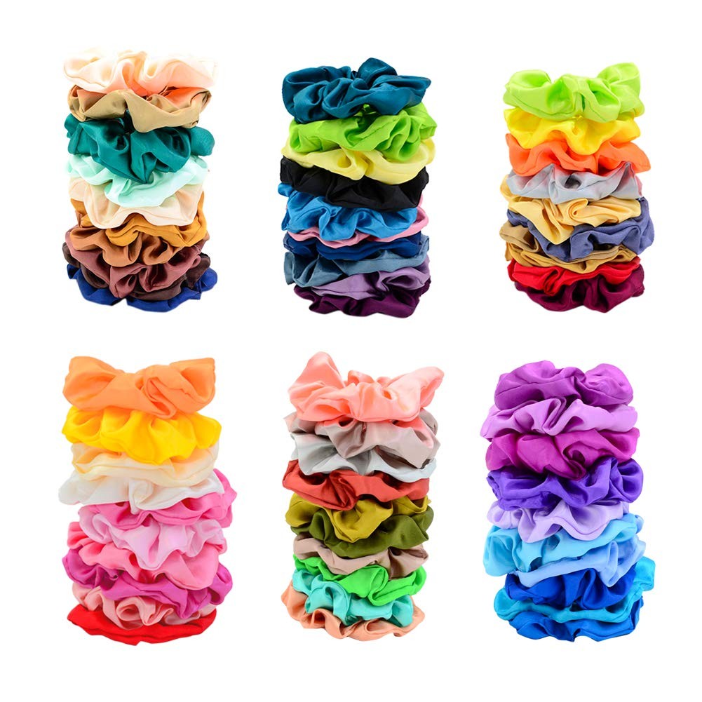 Simnice 60 Colors Silk Large Satin Hair 1 Count (Pack of 60), Colors-L