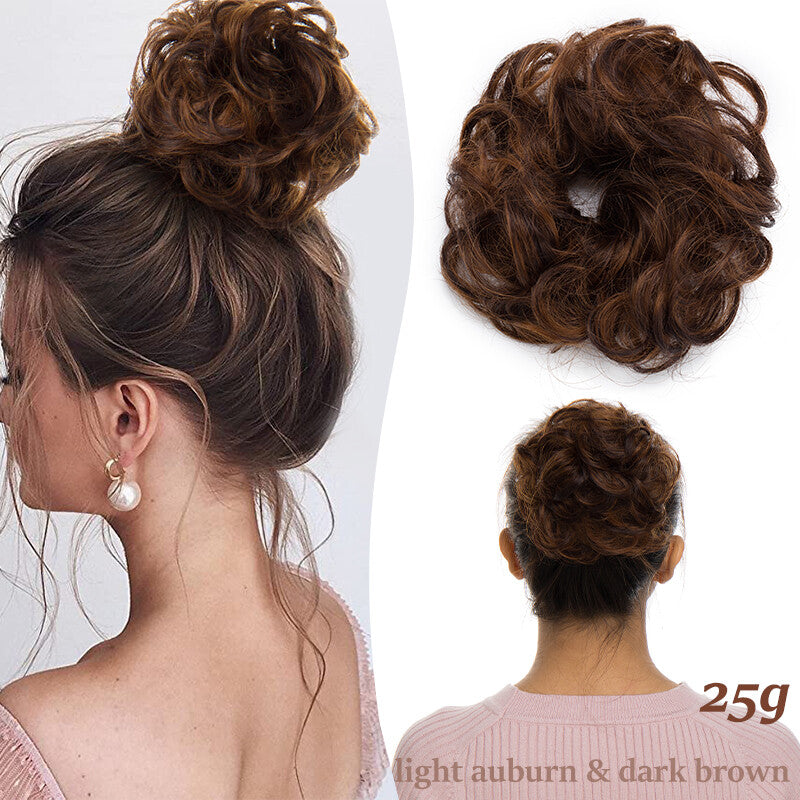 Natural Curly Messy Bun Hair Piece - Hair Extensions & Updo Accessory