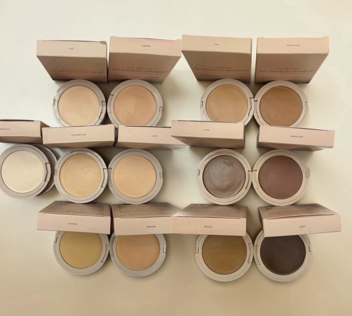 Light Cream Foundation & Brush Duo - Buildable, Long-Wear Face Makeup