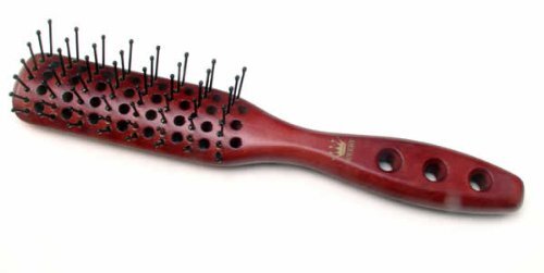 Wood Handle Hairbrush with Nylon Bristles - Handcrafted Personal Care Tool