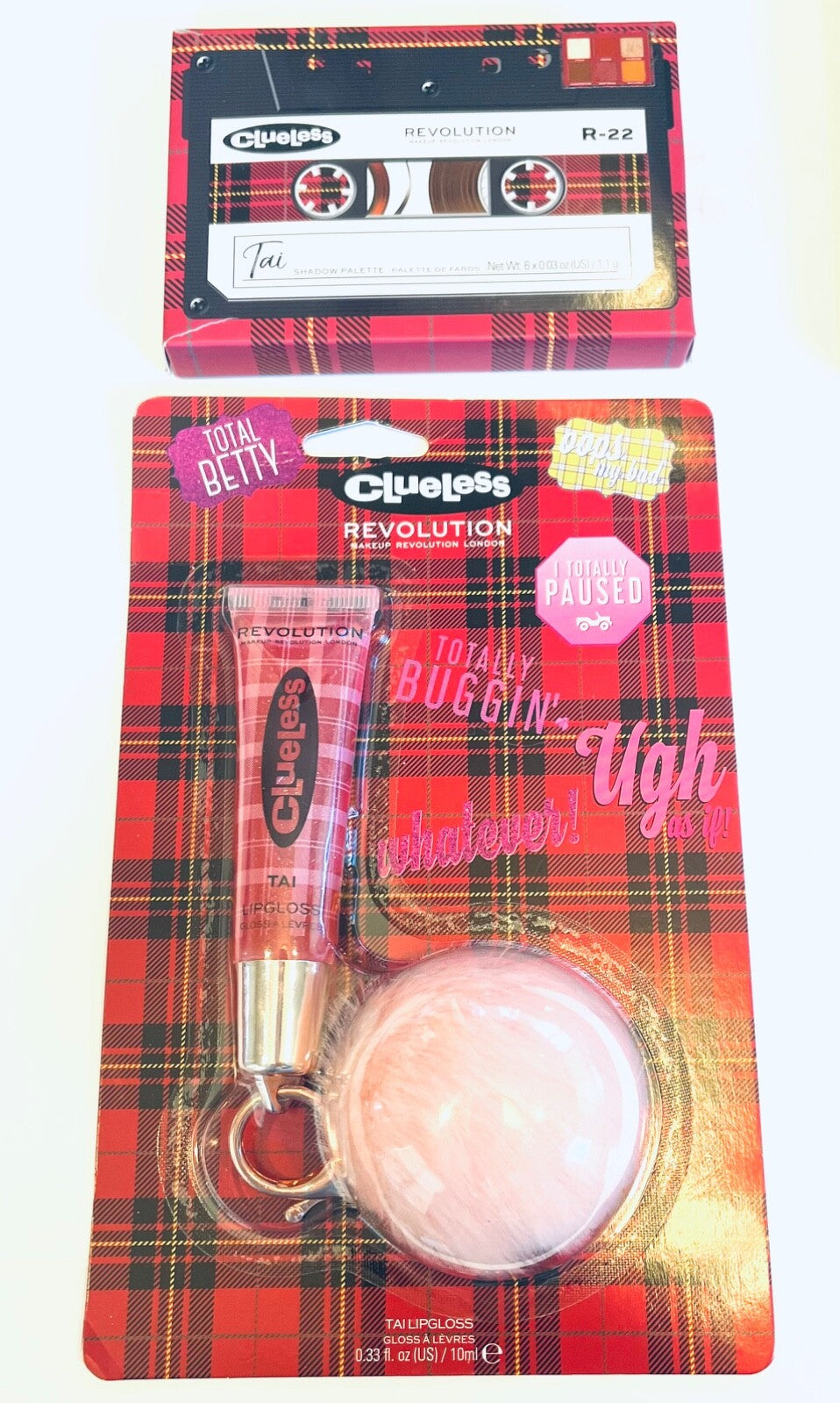 Revolution Clueless Lip Gloss & Eyeshadow Palette Set – Tai Bundle