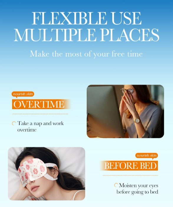 Self-Warming Chamomile Steam Eye Masks for Relaxation and Dry Eye Relief - Pack of 10