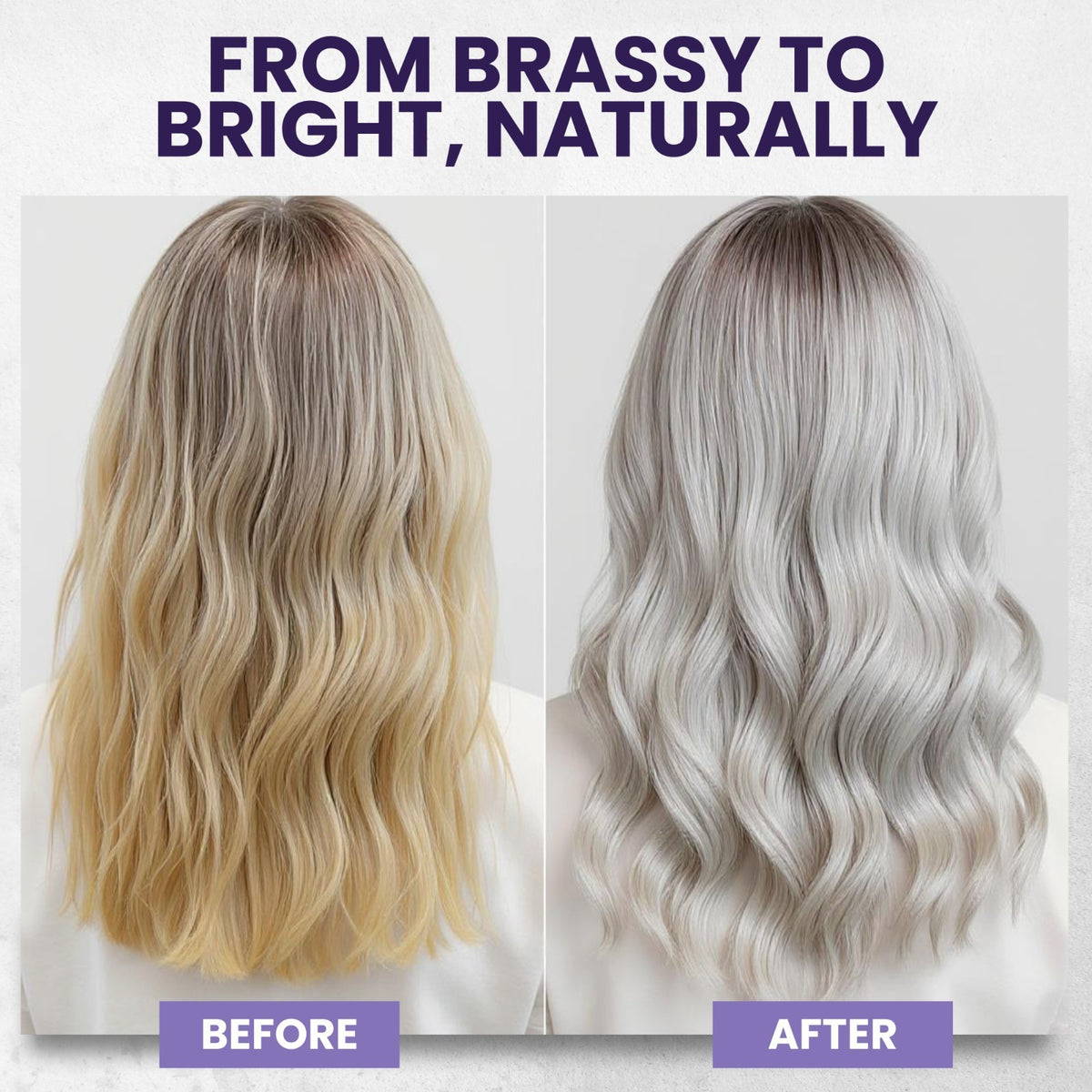 Kesmedik Purple Blonde Conditioner - Anti-Brass Hair Toner & Repair, 16oz