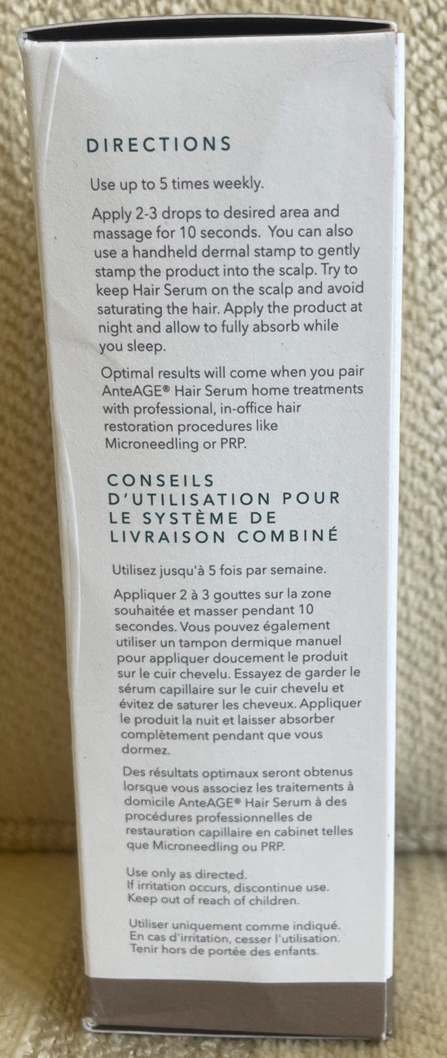 AnteAGE MD Hair Serum with Growth Factors – 1 oz
