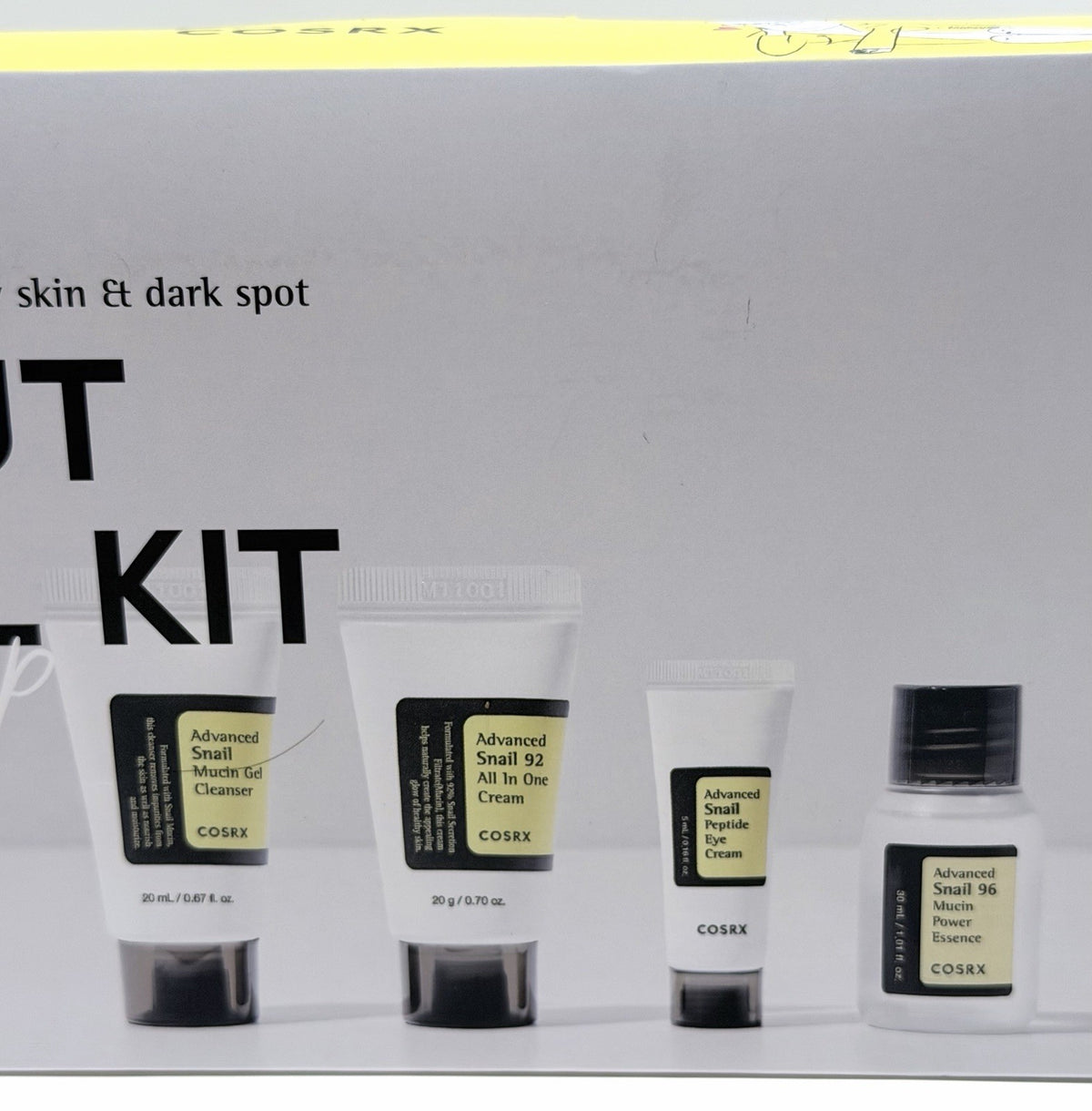 COSRX All About Snail 4-Step Travel Skincare Set for Dry Skin & Dark Spots