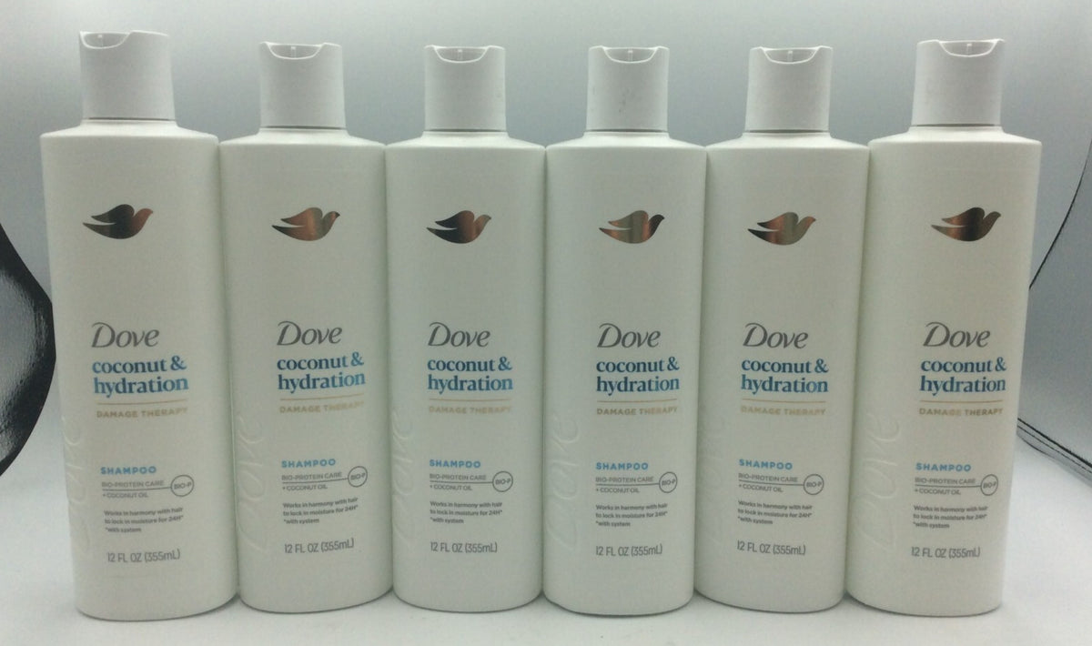 Dove Coconut & Hydration Shampoo for Dry Hair - 12 oz, Case of 6