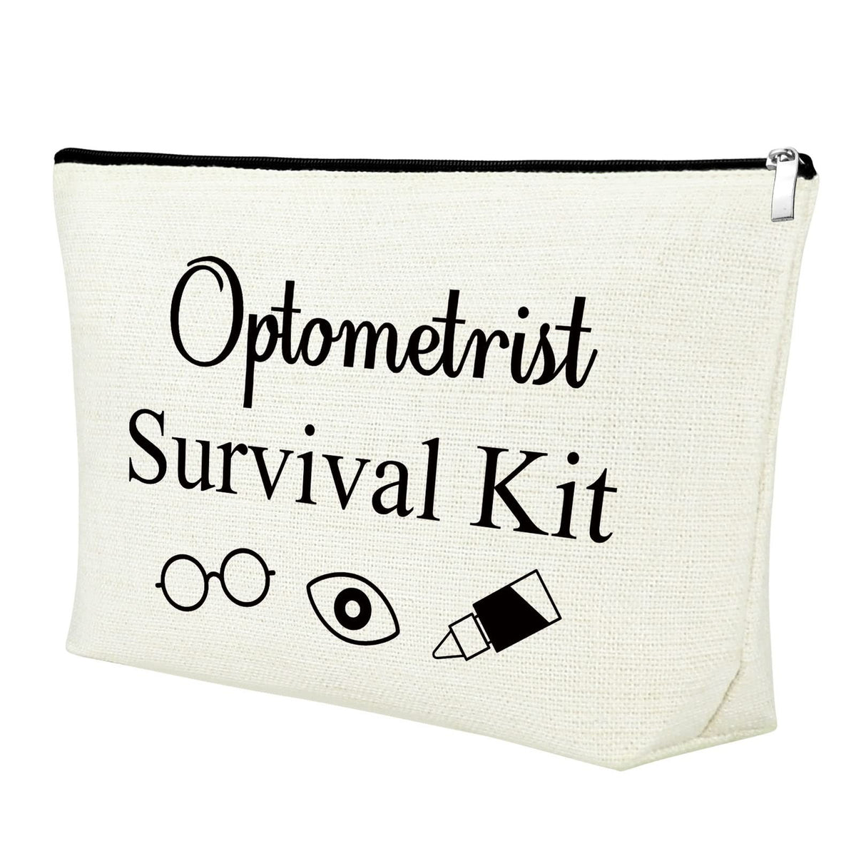 Optometry Graduation Gift Cosmetic Bag Eye Doctor Travel Makeup Pouch