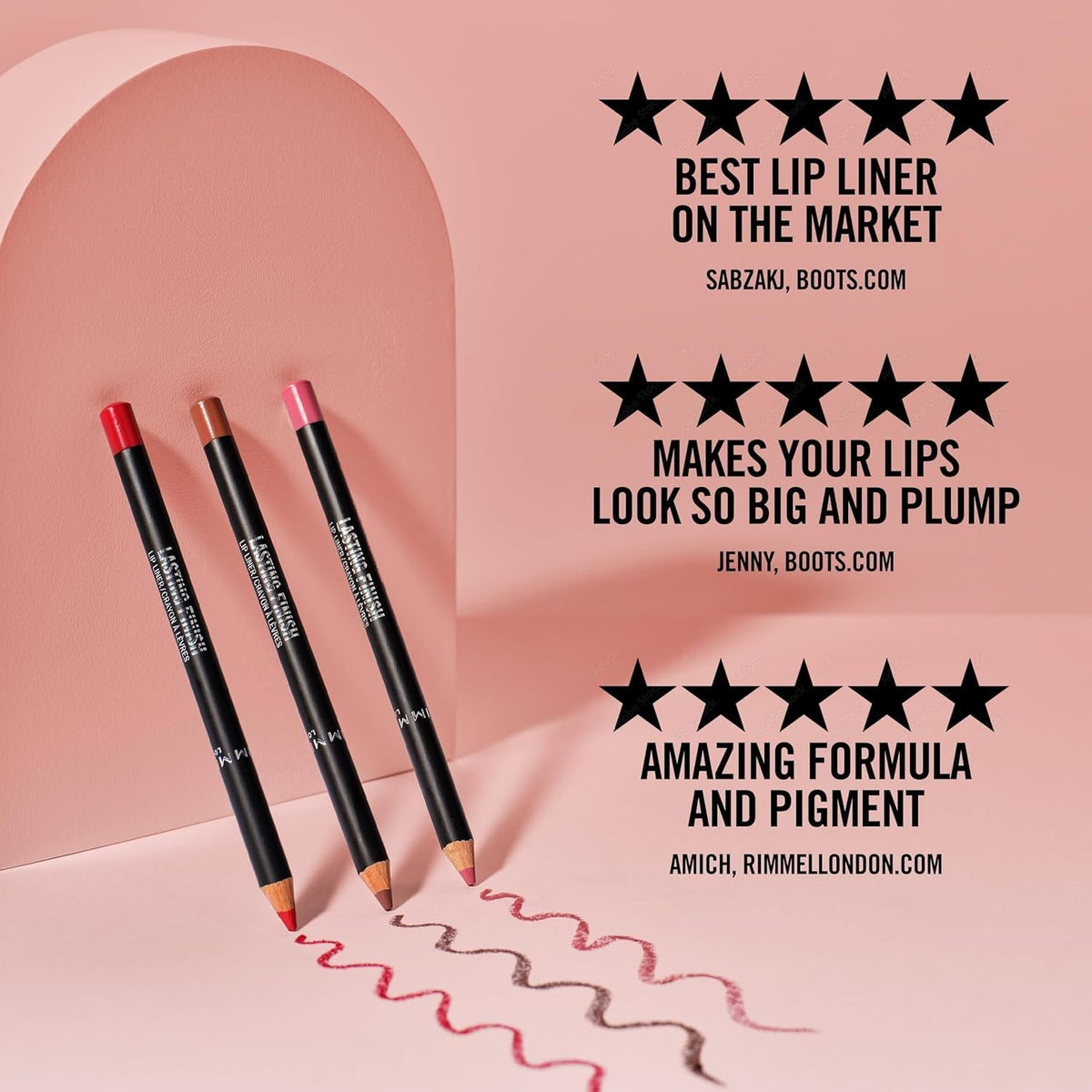 Long Lasting Lip Liner - Soft, Creamy, Precise, Prevents Feathering, 8HR Wear - Cappuccino