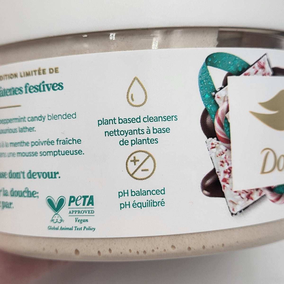 Lot of 3 Dove Peppermint Bark Body Scrub 10.5oz. Limited Edition