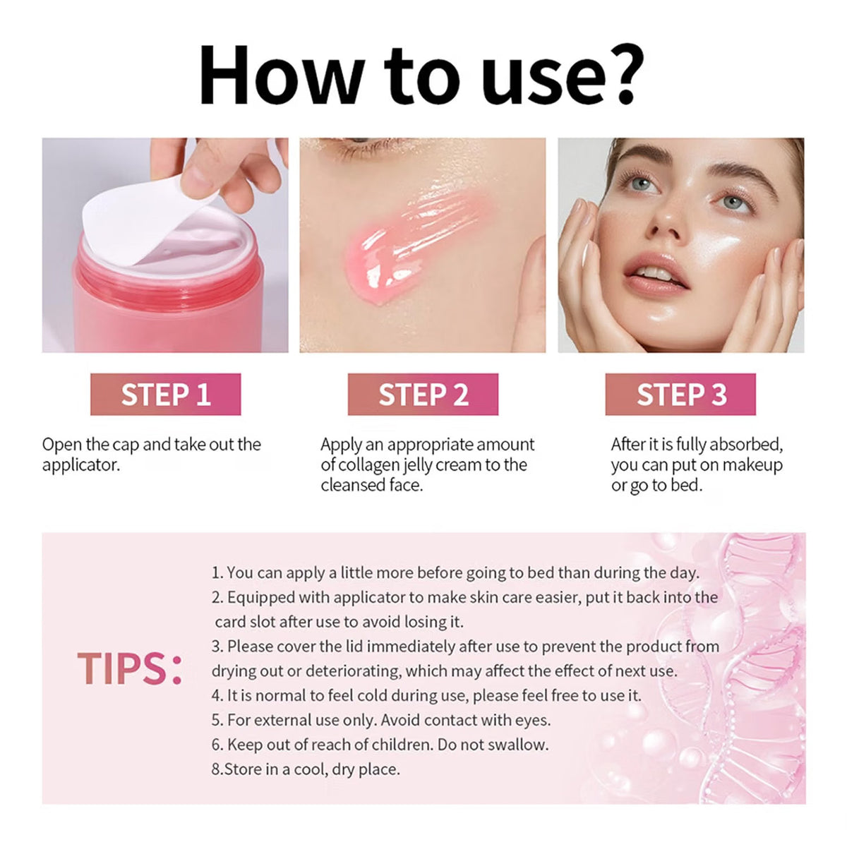 Collagen Jelly Cream Gel with Niacinamide - Hydrating Moisturizer