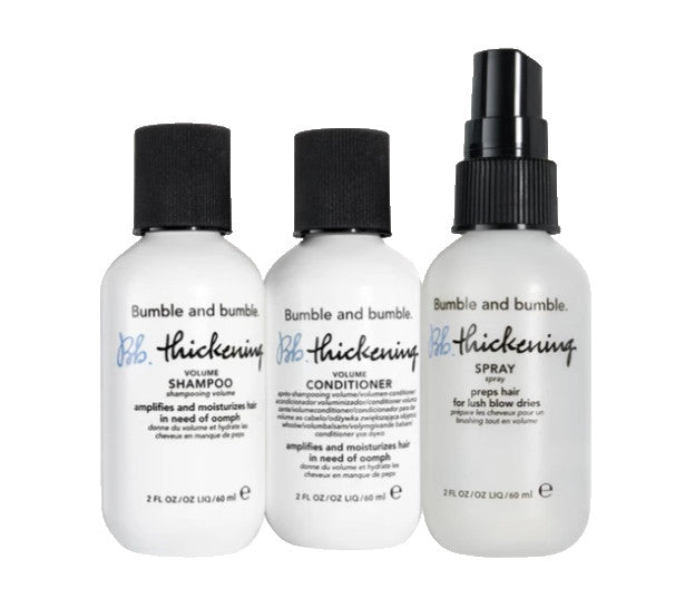 Bumble and Thickening 3pc Starter Set 2 oz Shampoo, Conditioner, Spray