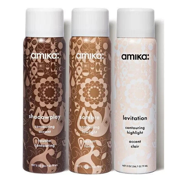 Amika Strobe Contour Kit 3-Piece Temporary Color Spray Set - Shadowplay, Sombre, Levitation