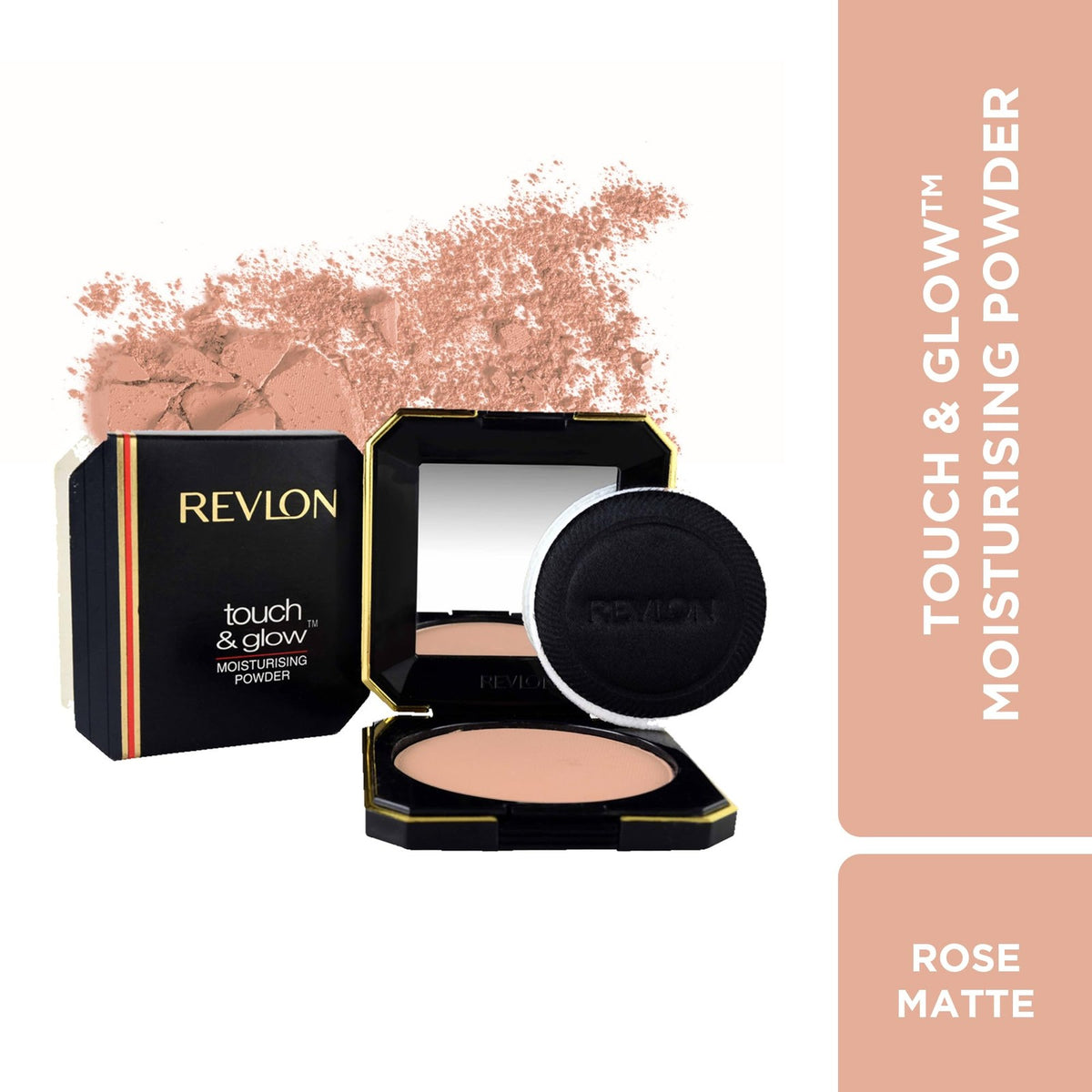 Revlon Moisturizing Compact Powder Rose Matte 12g for All Skin Types