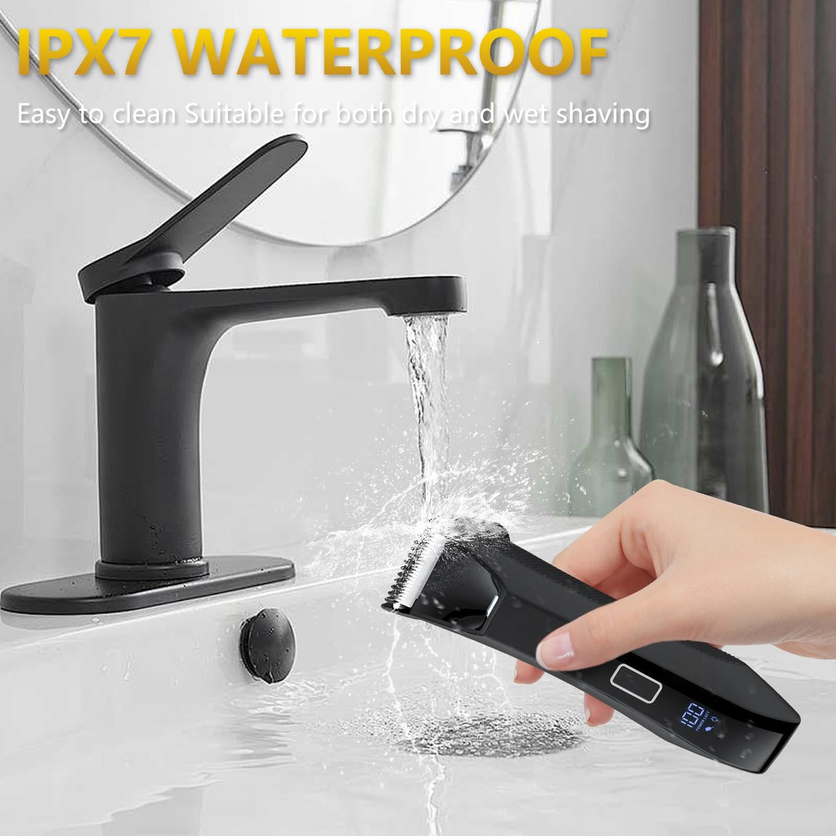 Men's 3-in-1 Body Grooming Trimmer - Waterproof, Rechargeable, Sensitive Area Shaver