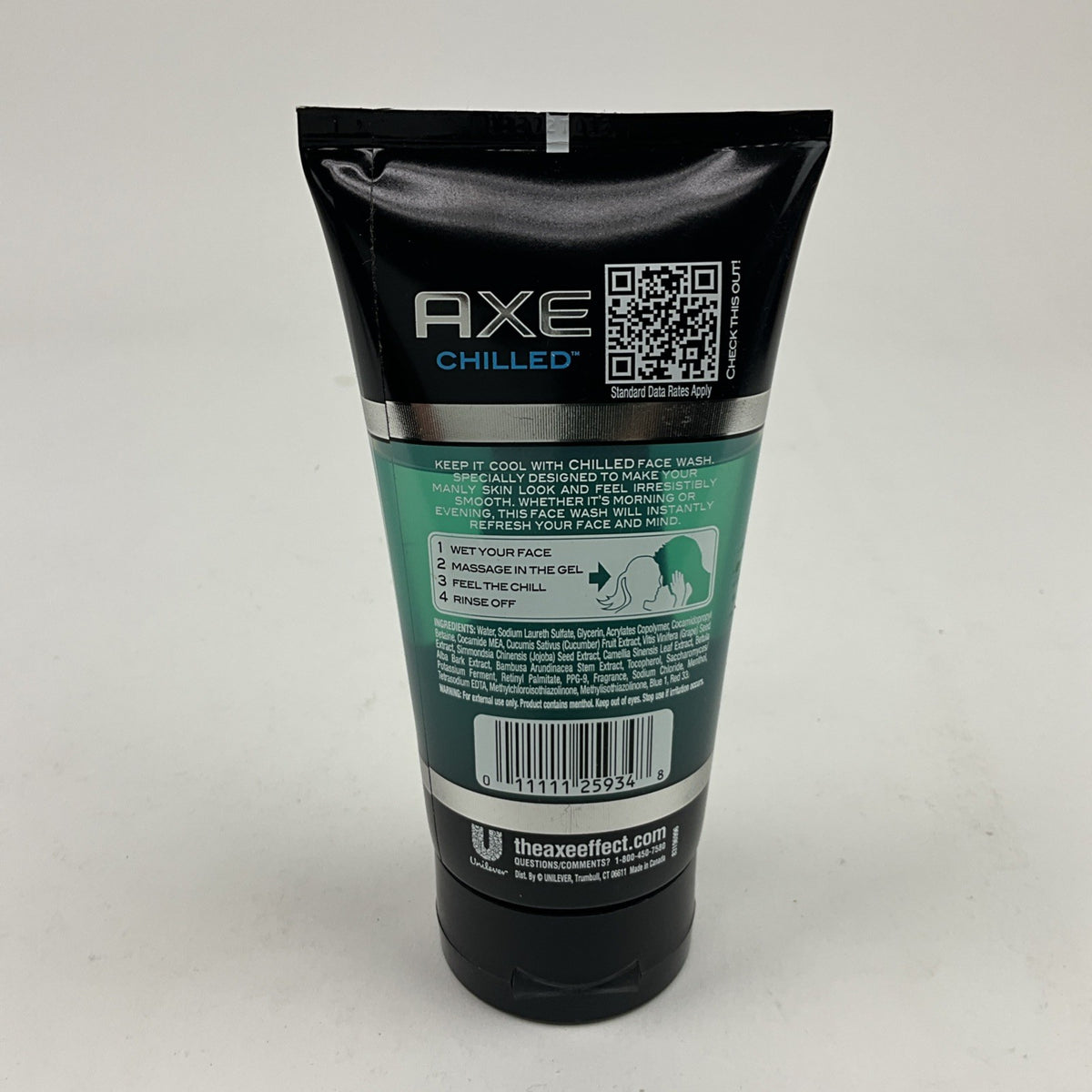Axe Chilled Cooling Face Wash for Ultra Smooth Skin 5oz - New