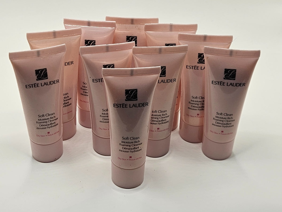 Estee Lauder Moisture Rich Facial Cleanser for Dry Skin 10-Pack 1oz