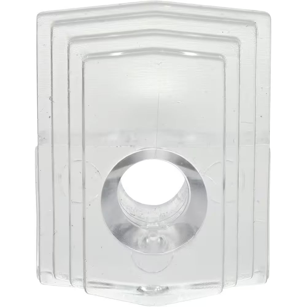 Plastic Mirror Clips 1/4 Inch Clear Wall Mounting Hardware Pack of 8