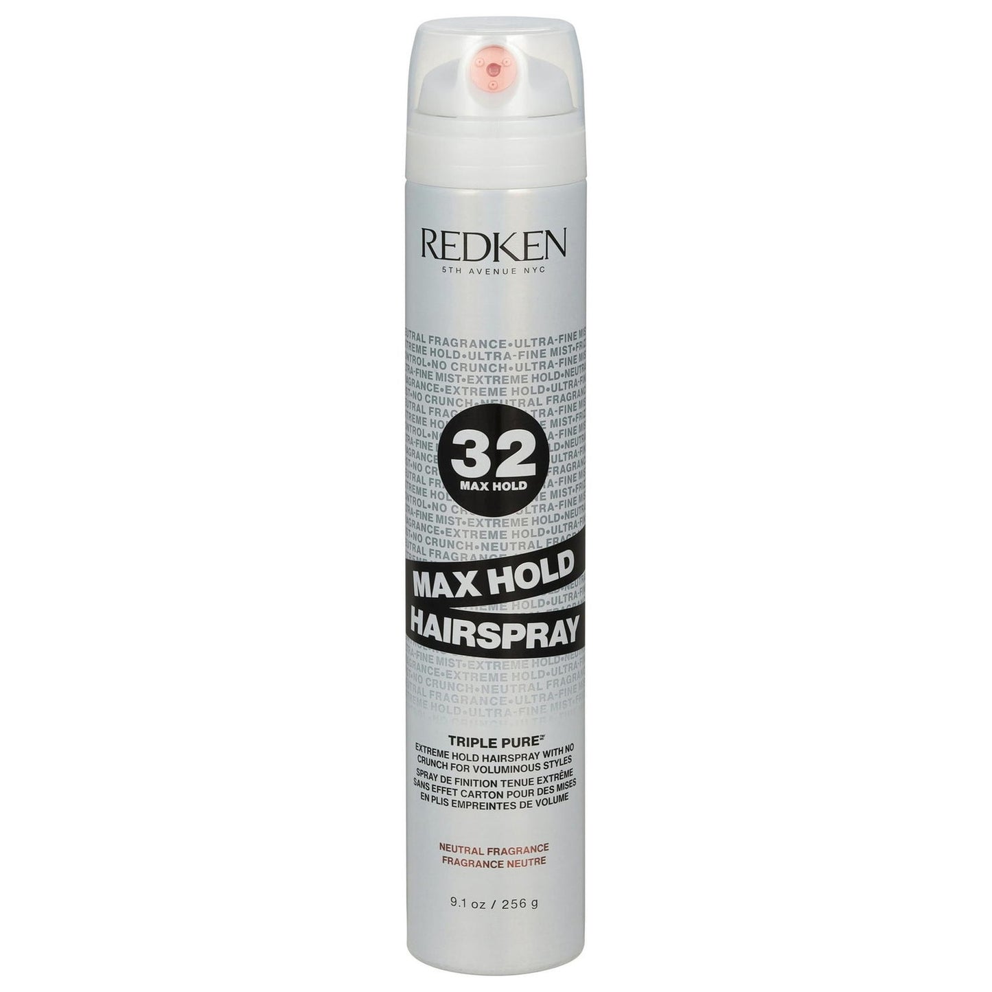 Max Hold 32 Hairspray - Extreme Hold, Frizz Control & Humidity Resistance 9.1 oz