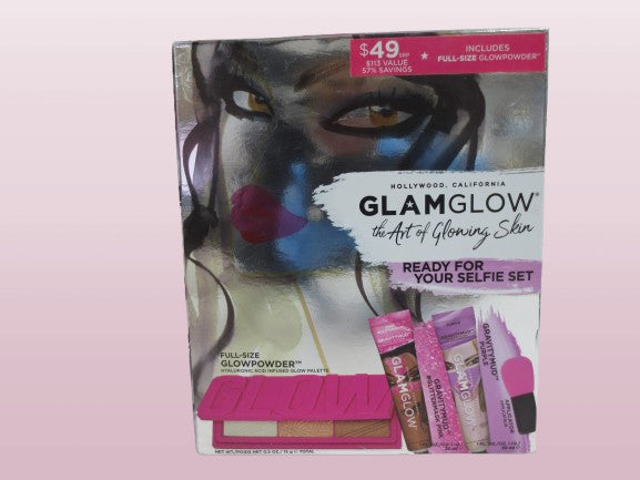 GlamGlow Art of Glowing Skin Selfie Set - Skin Care Gift Pack