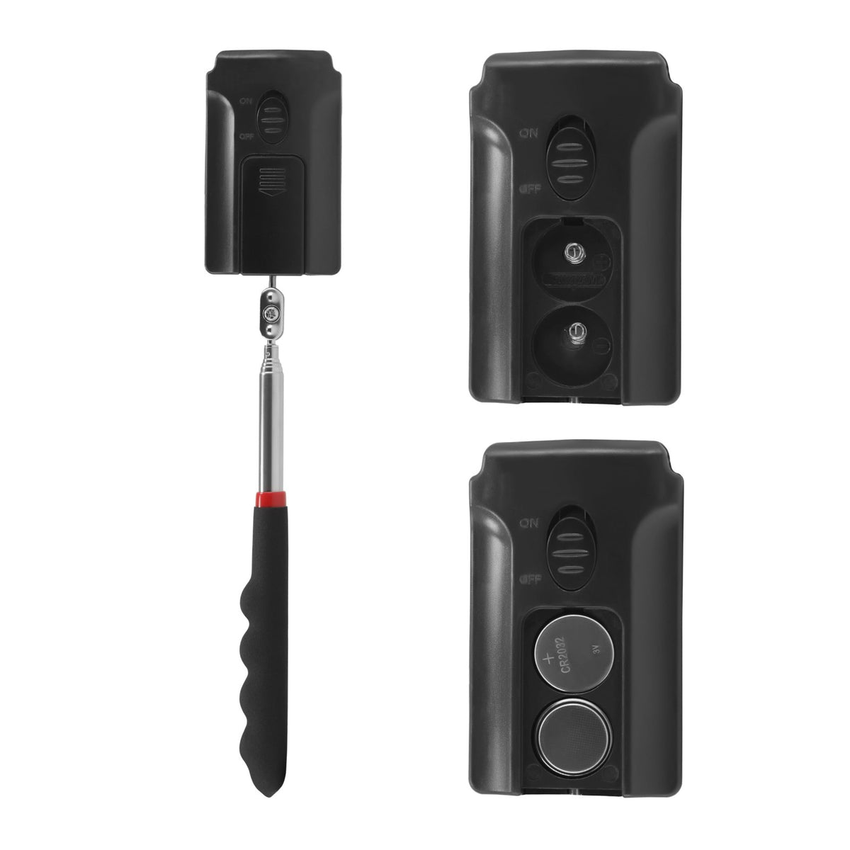 Telescopic Inspection Mirror with LED Light 360° Rotating Automotive Tool
