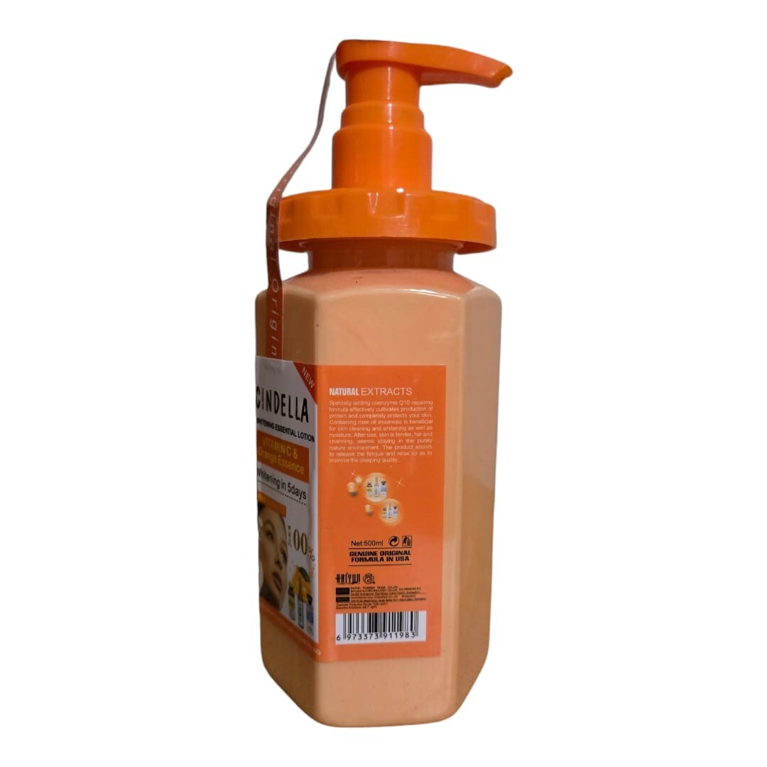 Vitamin C & Orange Essence Body Oil Lotion 500ml - Skin Nourishing Moisturizer