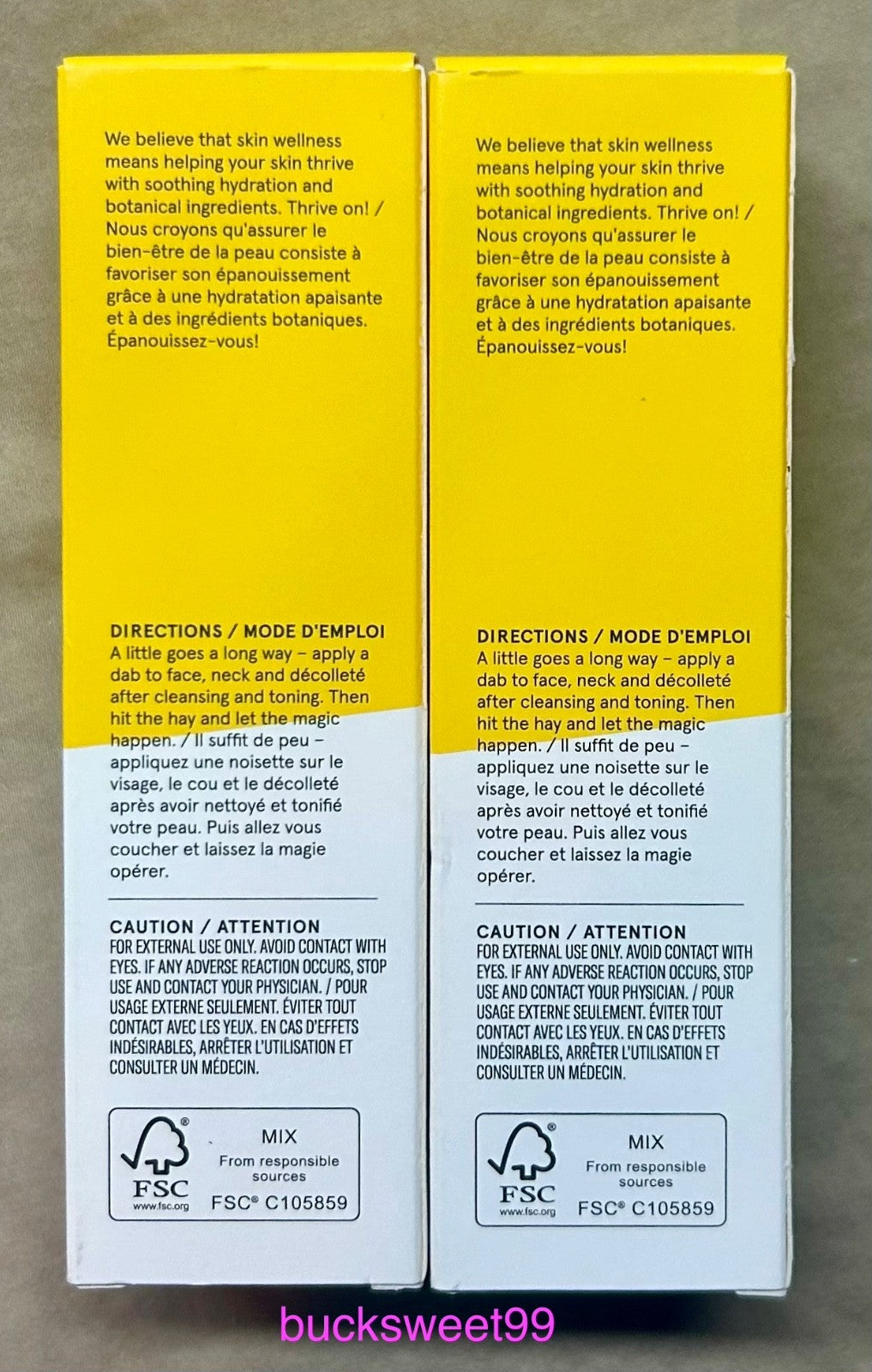 Acure Brightening Night Cream 1.7 oz Sealed Tubes - 2 Pack