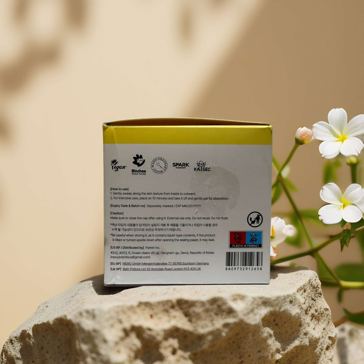 Gentle Exfoliating Toner Pads with Fermented Bean Extract - Hydrating Face Pads, 70 Vegan Soaked Wipes