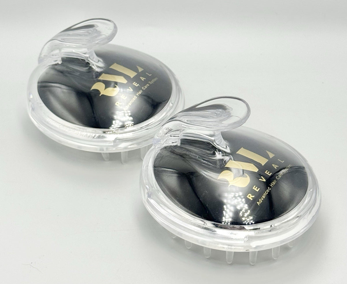 Hair Scalp Scrubber & Head Massager Brush Set - Stress Relief & Relaxation