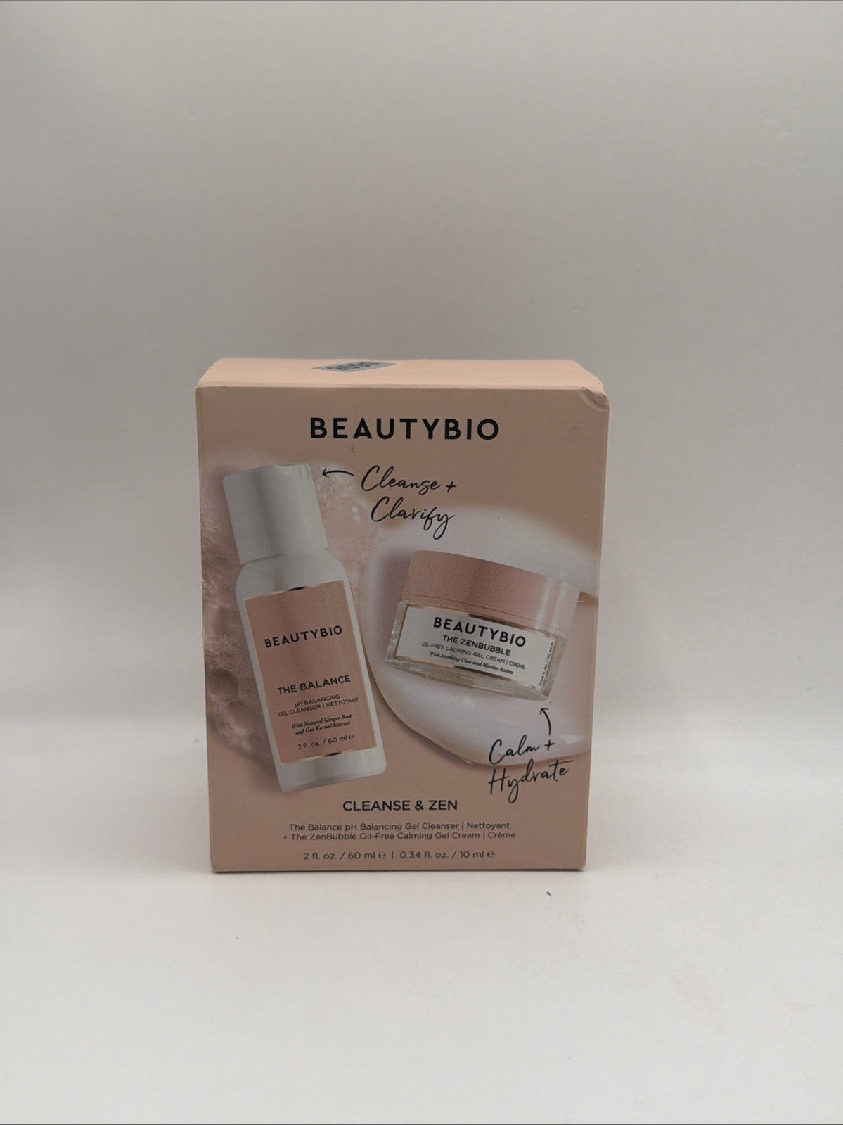 BeautyBio Cleanse & Zen Duo - Facial Cleanser & Zenbubble for Skin Balance