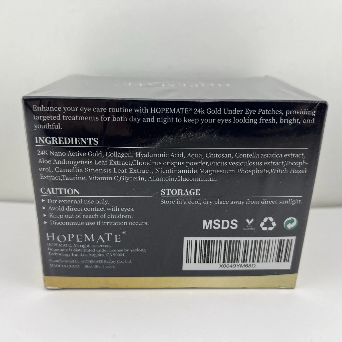 24K Gold Under Eye Masks - Day & Night Eye Patches for Brightening, 36 Pairs