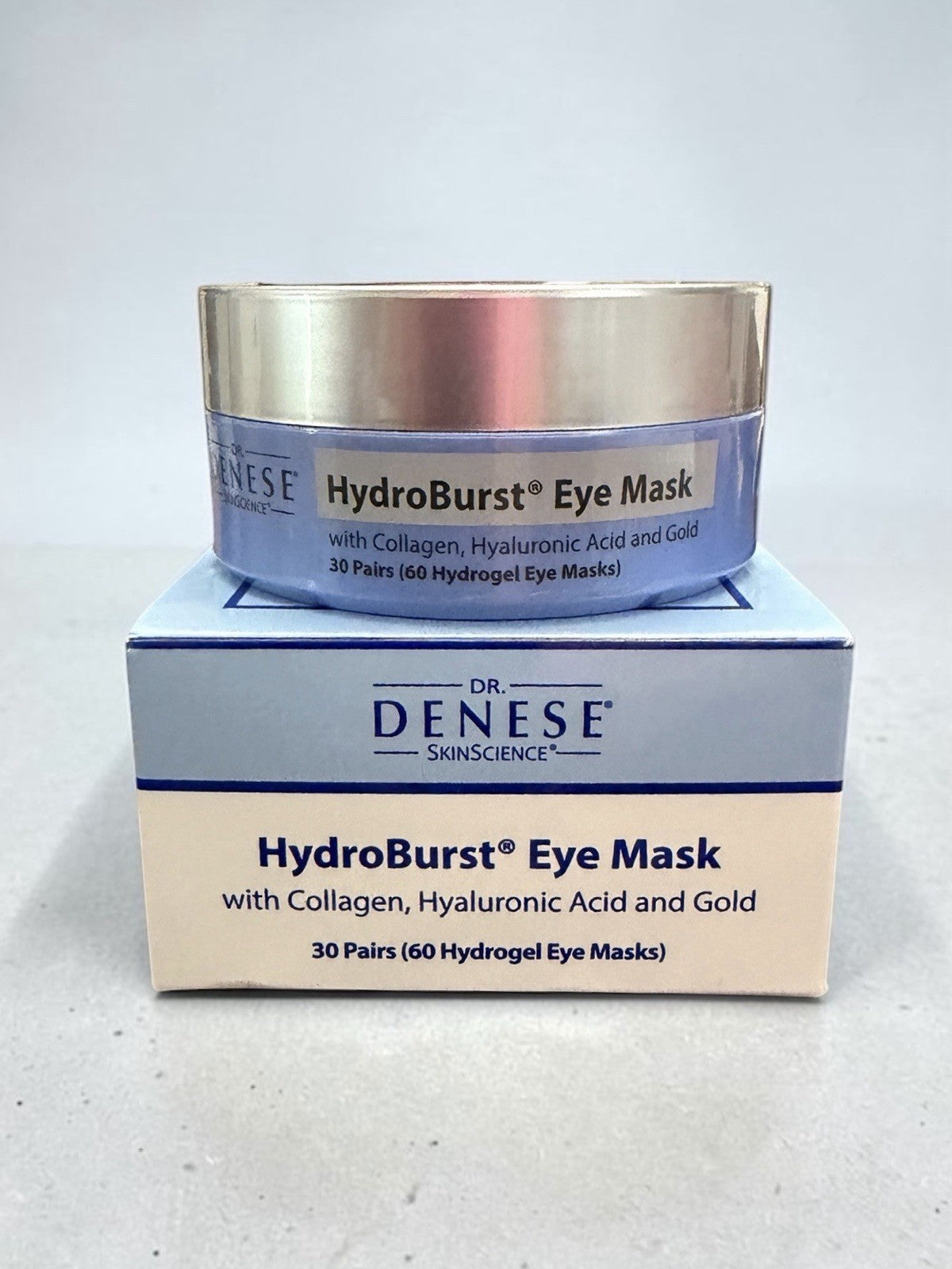 HydroBurst Eye Mask 30 Pairs with Collagen, Hyaluronic Acid & Gold — Dr. Denese HydroGel