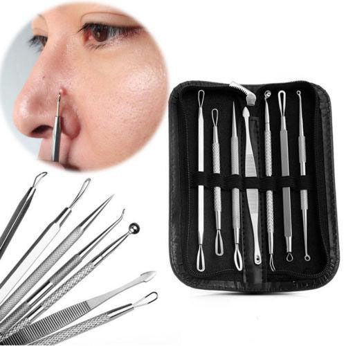 Blackhead Remover Kit - 9 PCS Comedone Extractor Pimple Popping Tools for Acne & Blemishes