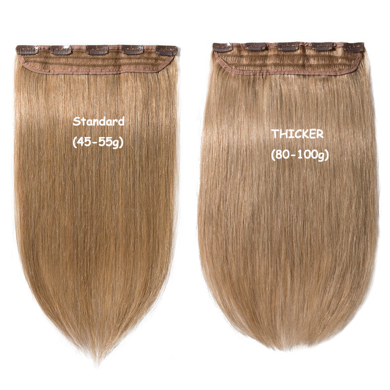 Thick Clip-In Human Hair Extensions Full Head Remy Weft - Various Lengths & Colors