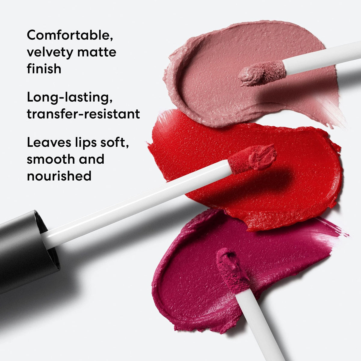 Long-Lasting Matte Liquid Lipstick - Velvet Finish, Weightless & Non-Drying