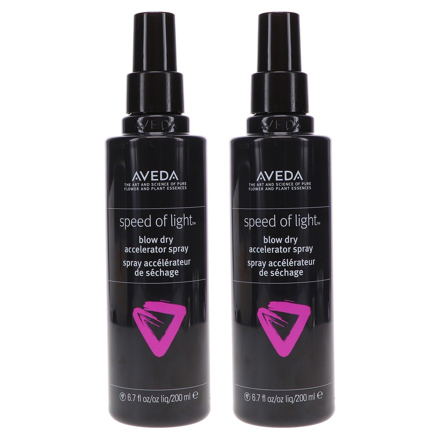 Aveda Speed of Light Blow Dry Accelerator Spray 6.7 oz - 2 Pack for Faster Styling