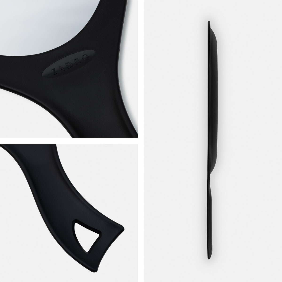 Teardrop Handheld Mirror with Curved Handle - Large Wall Hanging Mirror