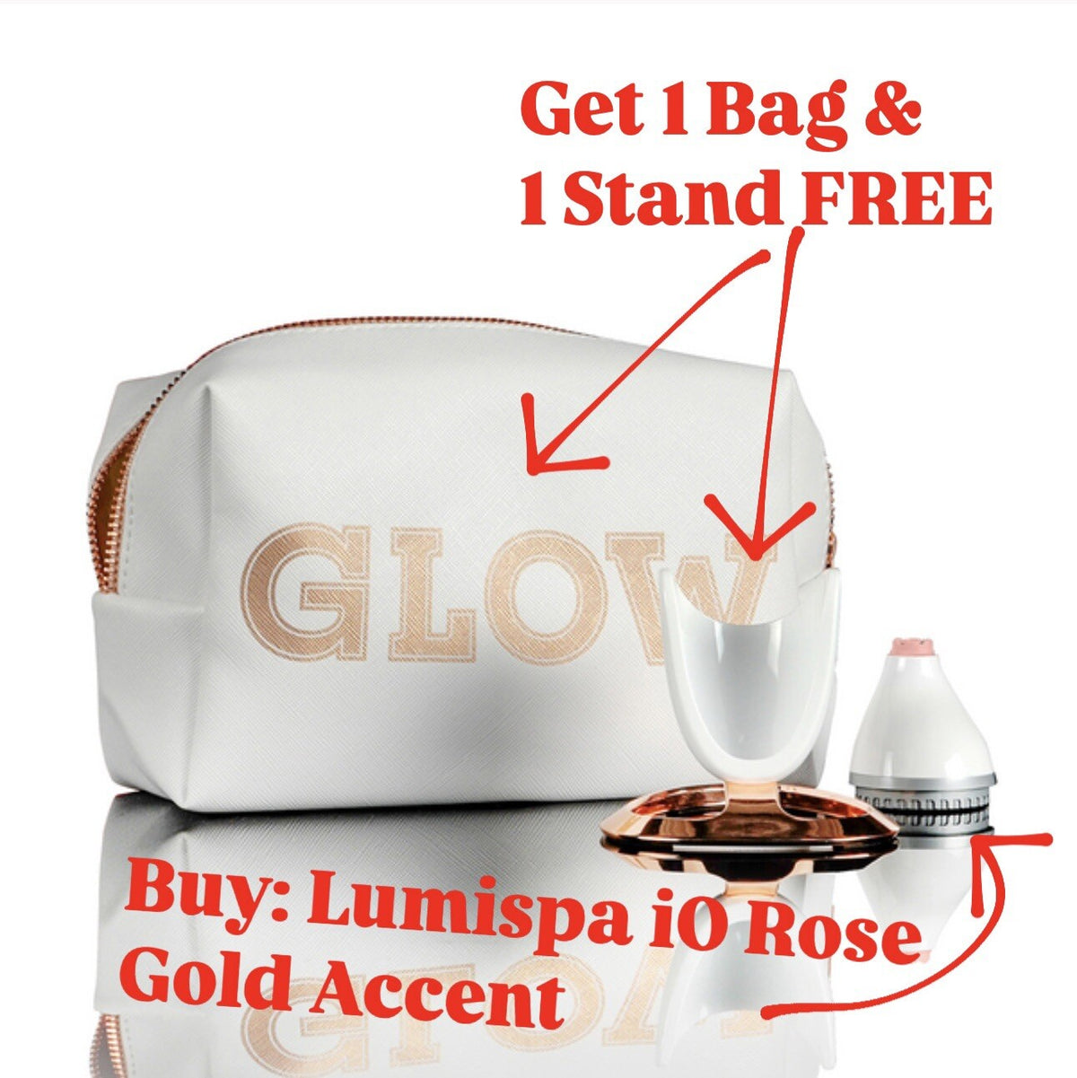 AgeLOC LumiSpa iO Rose Gold Accent for Eyes - Eye Treatment Device