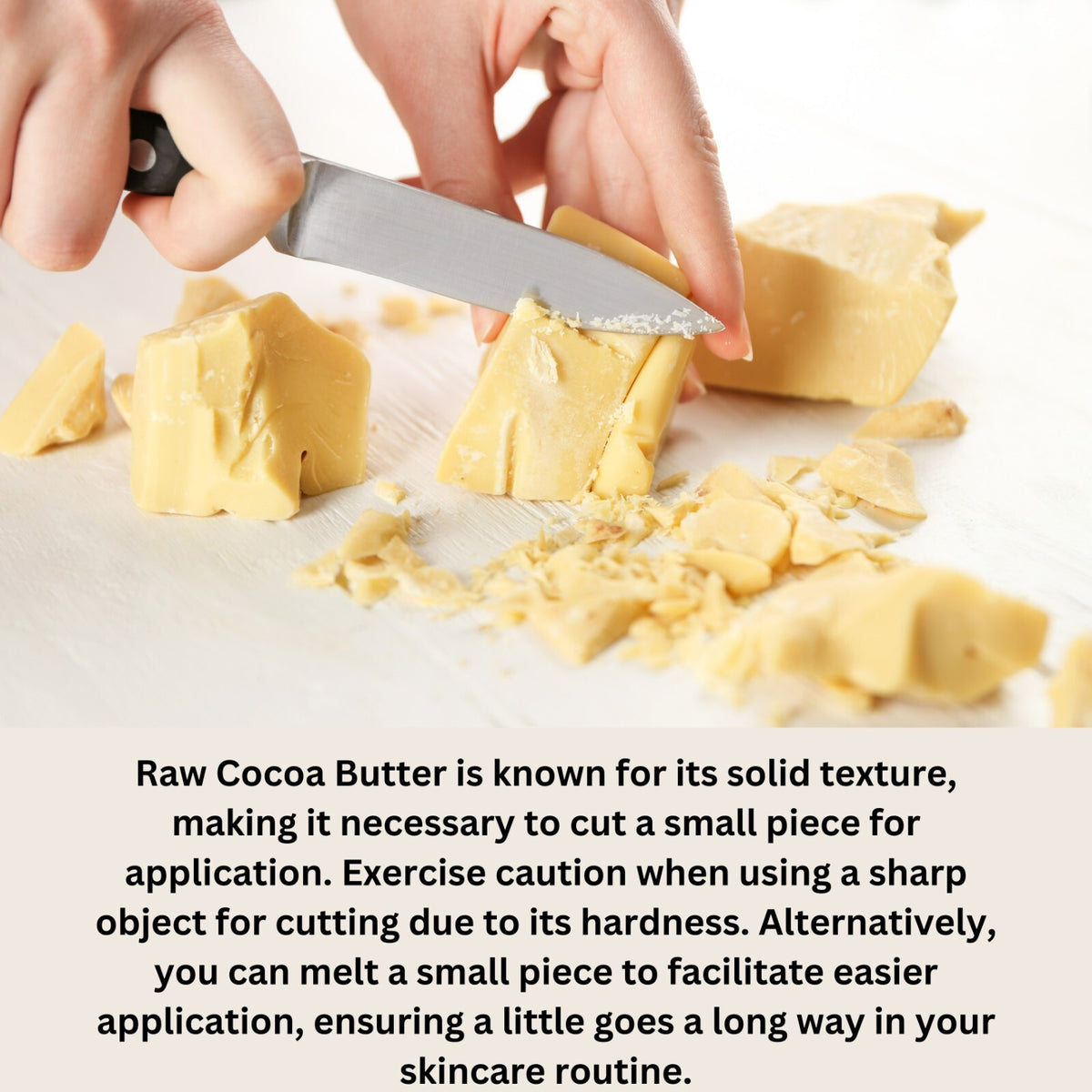 16 oz. Raw Cocoa Butter 100% Pure Cold Pressed