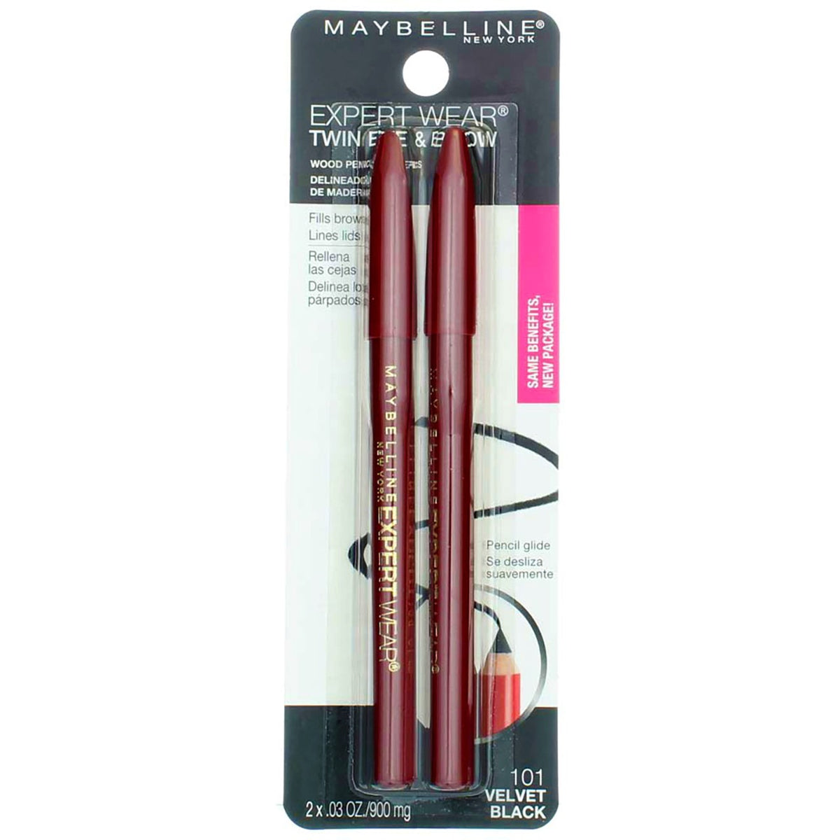 Waterproof Eyeliner & Brow Pencil Set - Longwear & Smudge-Proof, Velvet Black