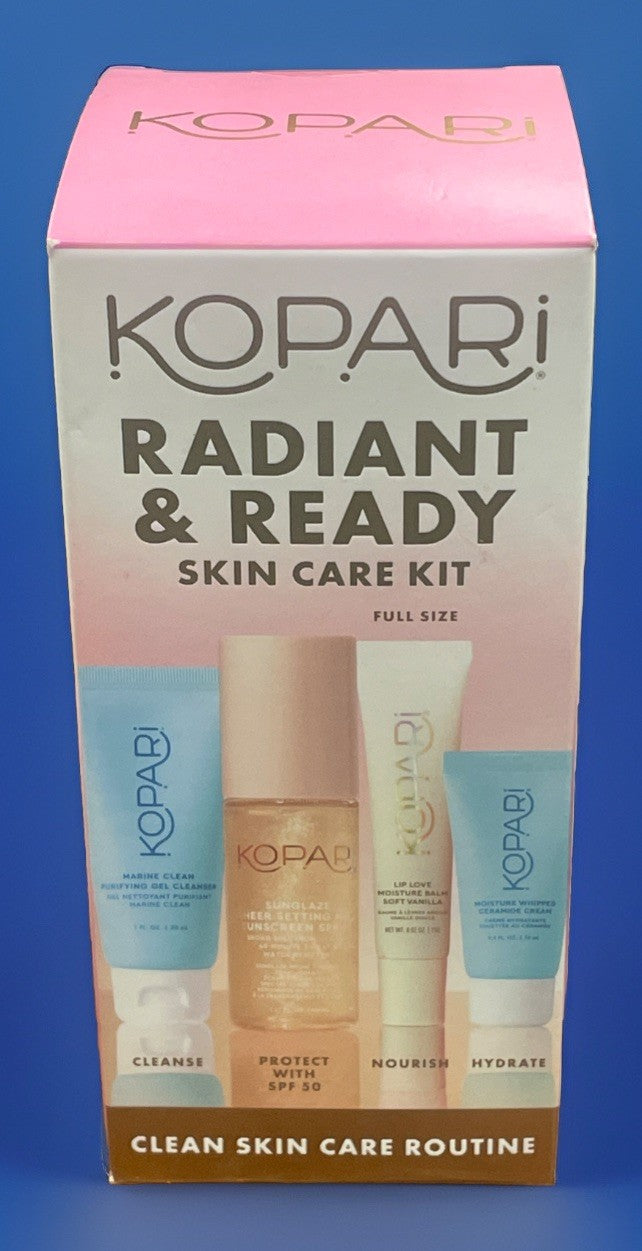 Skin Care Kit with Sunscreen, Cleanser, Cream & Lip Balm - Radiant & Ready Set