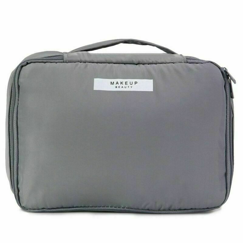 Waterproof Makeup Bag with Handle for Travel and Storage – Cosmetic Organizer