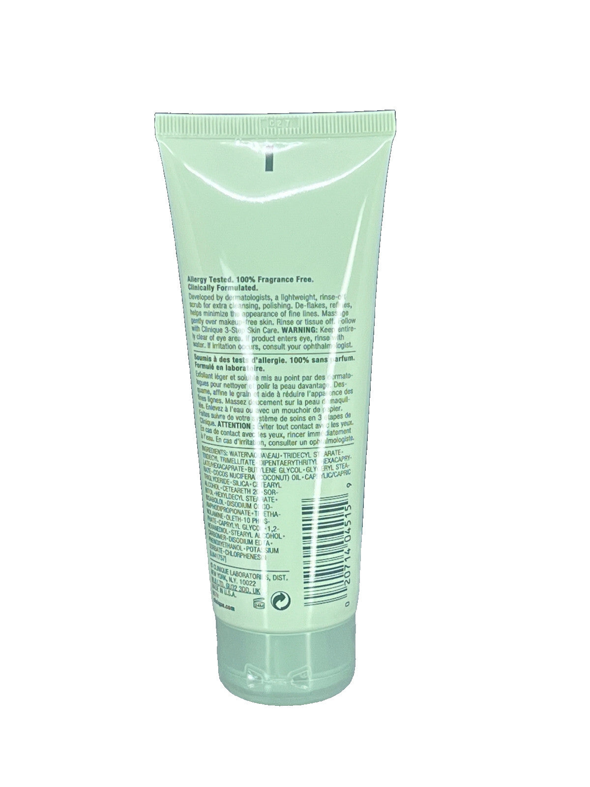 Clinique 7 day Scrub Cream Rinse Off Formula 3.4 oz 100 ml NEW